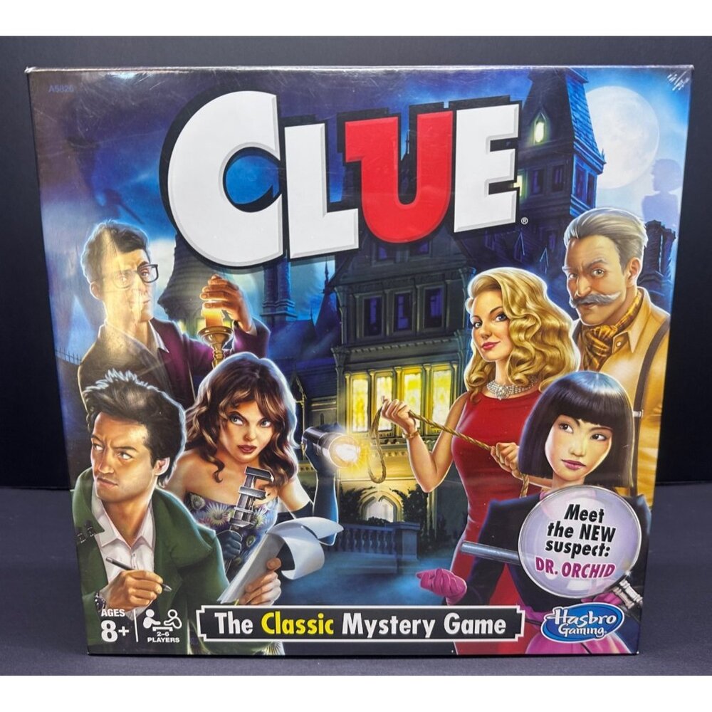 Clue The Classic Mystery Game Board Game - Family Fun - Hasbro New in Plastic